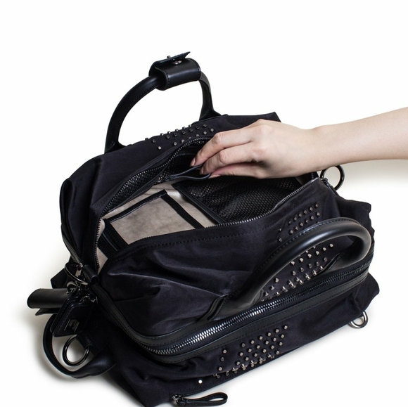 Caraa black studded medium studio bag - Picture 9 of 10
